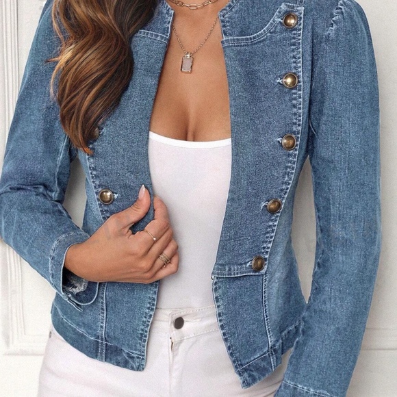 BellanBlue Blue Jean Jacket with Tailored Fit - Picture 4 of 6